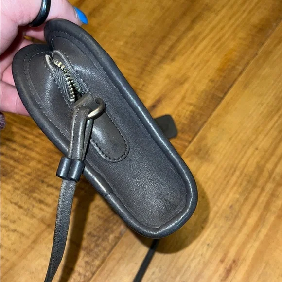 Coach Vintage Abbie Zip Gray Glove tanned leather crossbody Style 9017 - Picture 12 of 15